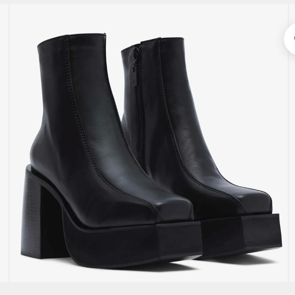 ROTUNDA Les Platform Ankle Boots Black